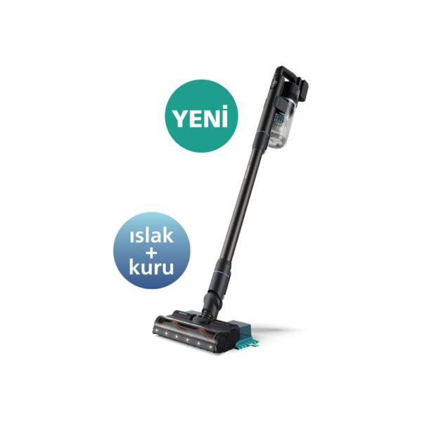 Philips 7000 Serisi Aqua 25.2 V Kablosuz Dik Süpürge, PowerCyclone 12, TriActive Başlık, 80 dk’ya kadar Çalışma, 3 Aşamalı Filtreleme, XC7053/01