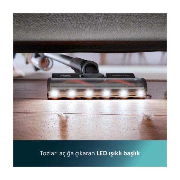 Philips 8000 Serisi Aqua Plus Kablosuz Dik Süpürge, 25,2 V, 80 dk’ya kadar Çalışma Süresi, PrecisionPower Başlık, Aqua Plus Başlık, XC8053/01