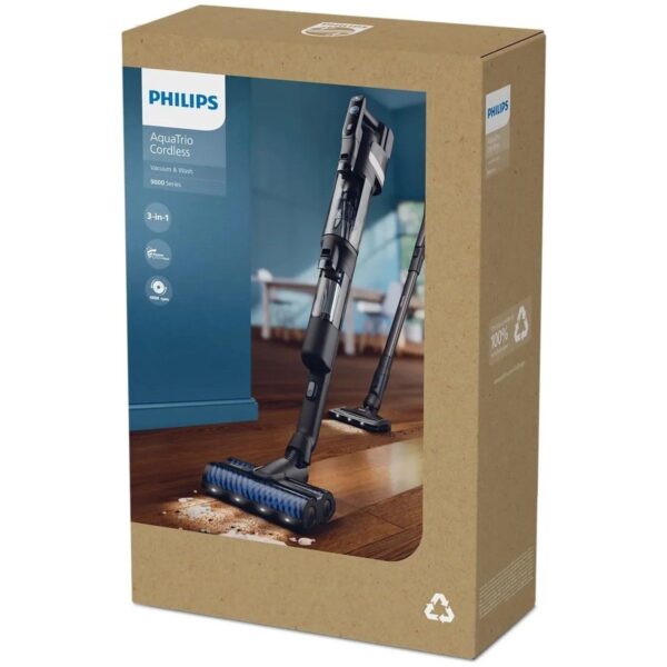 Philips Aquatrio 9000 Islak & Kuru Kablosuz Dikey Süpürge | Süpürme + Silme + Kurutma