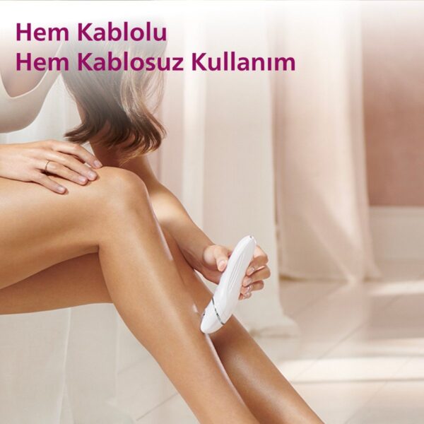 Philips BRE700/05 Kablosuz Epilatör Islak-Kuru Kullanım Özelliği ile Bacak Yüz Koltuk Altı Bikini Bölgesi İçin