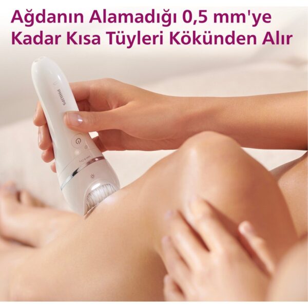 Philips BRE710/05 Epilatör (Yüz+Koltuk alti+Bikini Bölgesi+Bacak)Islak-Kuru,Işıklı,Kablosuz