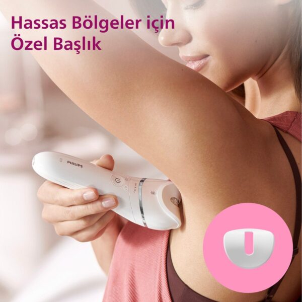 Philips BRE710/05 Epilatör (Yüz+Koltuk alti+Bikini Bölgesi+Bacak)Islak-Kuru,Işıklı,Kablosuz