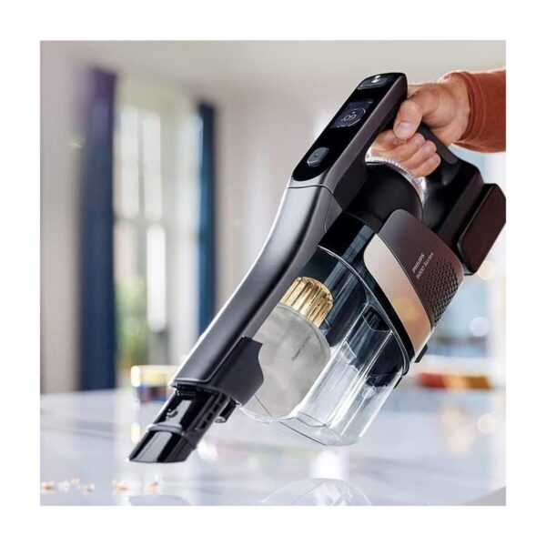 Philips Islak & Kuru Moplu Aqua Trio 9000 Seri Power Cyclone 12 Ultra Premium Dijital LCD Ekran, Hibrit Güç Motoru Yüksek Performanslı Kablosuz Dikey Süpürge Daha Temiz Daha Uzun Şarj