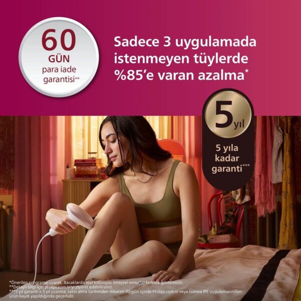 Philips Lumea 7000 Serisi BRI921/00 IPL Tüy Alma, Tüy Kısaltıcı,Vücut ve Yüz için 2 Başlık, Çanta