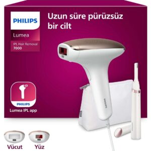 Philips Lumea 7000 Serisi BRI921/00 IPL Tüy Alma, Tüy Kısaltıcı,Vücut ve Yüz için 2 Başlık, Çanta HBV00000DTSPH