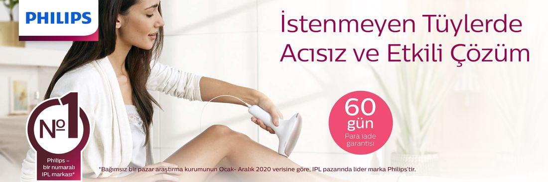 Philips Lumea 7000 Serisi SC1997/00 IPL Tüy Alma Gülkurusu Renkli 2 Başlık ve Çanta ile