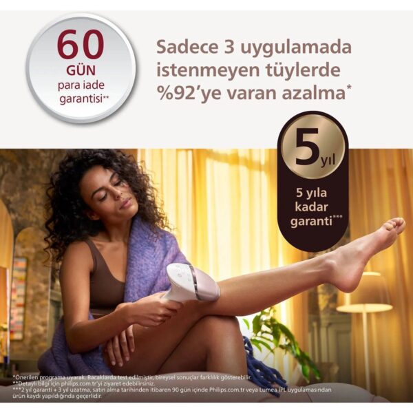 Philips Lumea 9900 Serisi BRI950/02 IPL Tüy Alma, SkinAI Uygulama, Vücut ve Yüz için 2 Başlık, Çanta