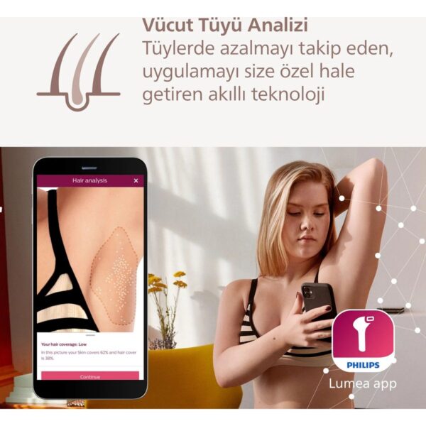 Philips Lumea 9900 Serisi BRI950/02 IPL Tüy Alma, SkinAI Uygulama, Vücut ve Yüz için 2 Başlık, Çanta
