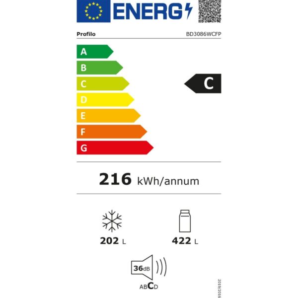 Profilo BD3086WCFP C Enerji Sınıfı 624 Lt Nofrost Alttan Donduruculu Buzdolabı