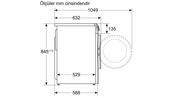 Profilo CGA252ZXTR A Enerji Sınıfı 10 kg 1200 Devir Çamaşır Makinesi