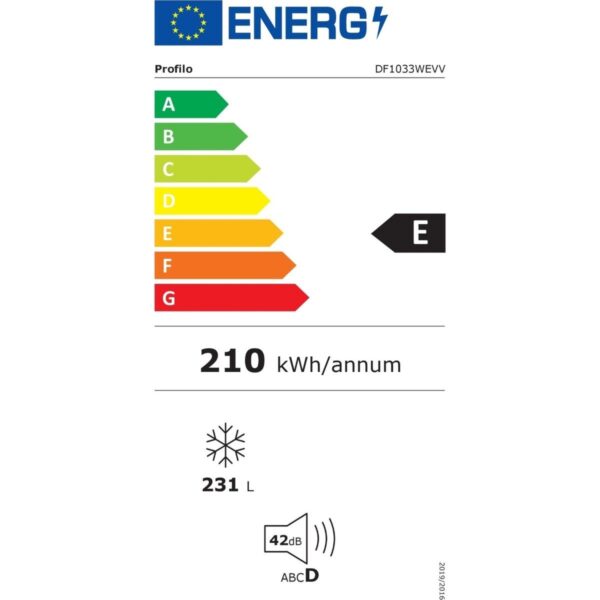 Profilo DF1033WEVV 231 lt Beyaz Derin Dondurucu E Enerji Sınıfı Çekmeceli Tasarım