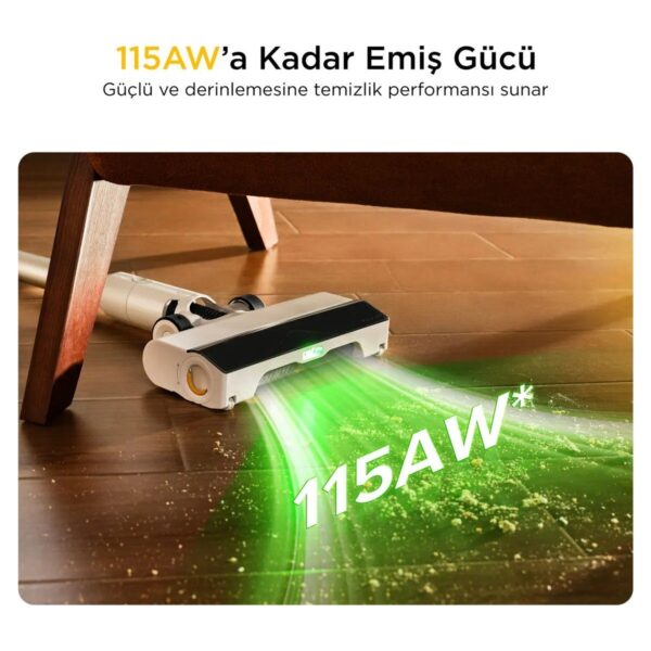Roborock H60 Kablosuz Dikey Şarjlı Süpürge 250 Watt Turbo Başlık ve Hepa Filtre Özellikli
