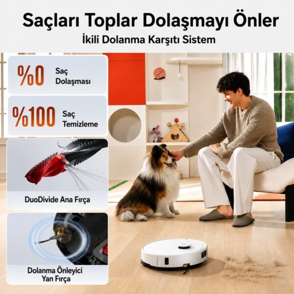 Roborock Qrevo 2 Pro Akıllı Robot Süpürge Beyaz