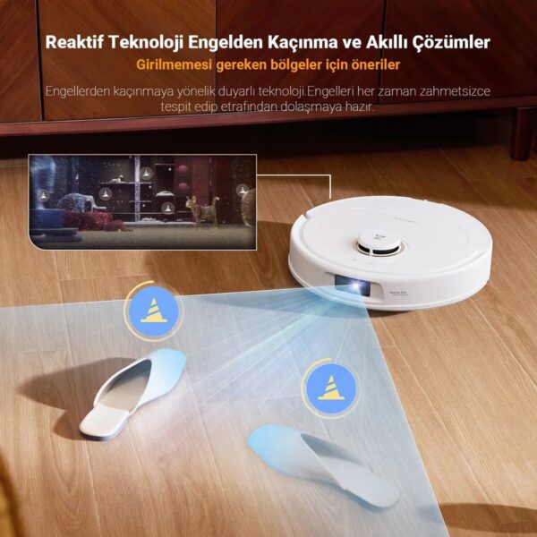 Roborock Qrevo C Pro Akıllı Robot Süpürge 18.500 Pa – Beyaz