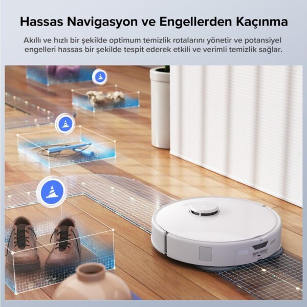 Roborock Qrevo Edge 5V1 Akıllı Robot Süpürge – Beyaz