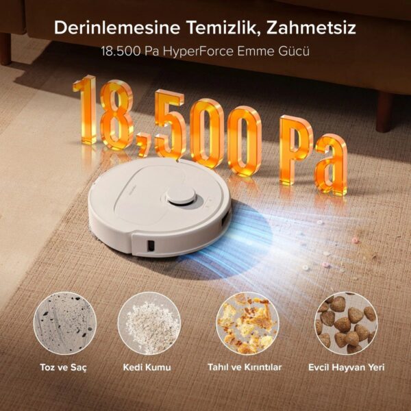 Roborock Qrevo L Pro Akıllı Robot Süpürge 18.500 Pa – Beyaz