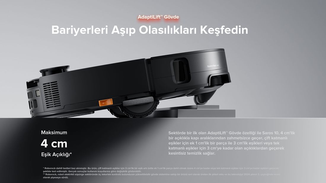 Roborock Saros 10 Akıllı Robot Süpürge
