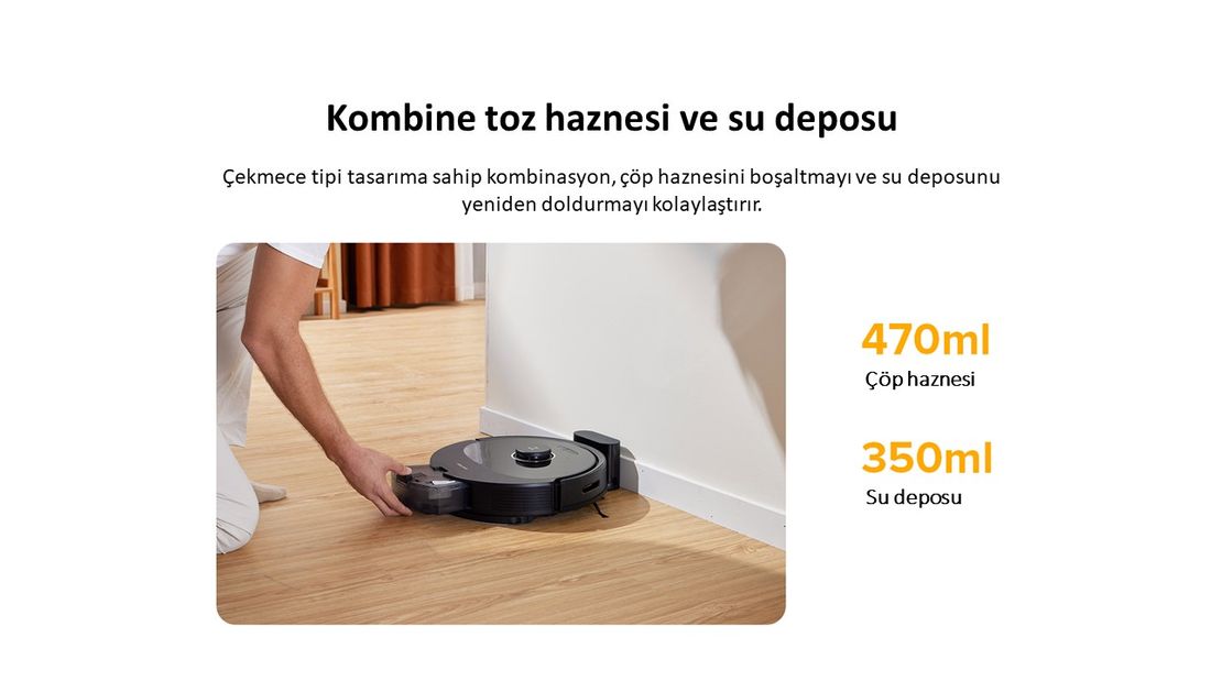 Roborock Vacuum Cleanner Q8 Max Robot Süpürge