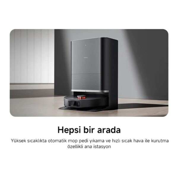 Robot Vacuum X20 Max Akıllı Robot Süpürge ve Mop – 8000Pa Siyah