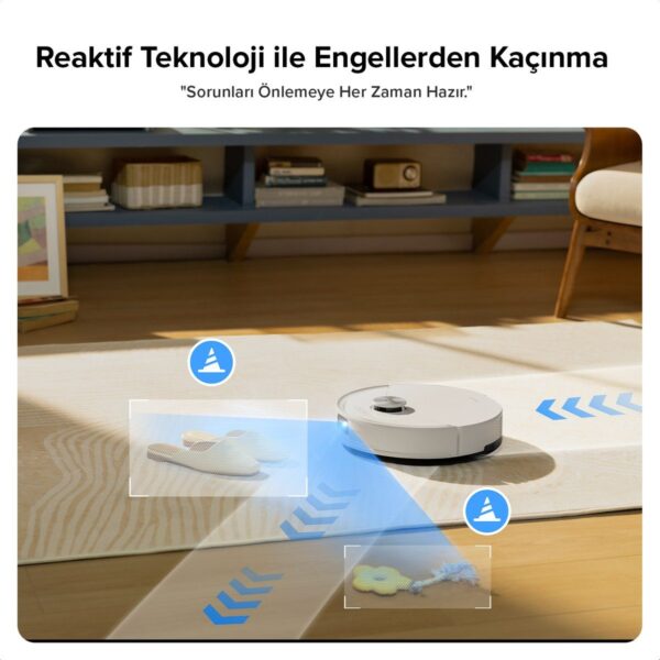 S8 Pro Plus Akıllı Robot Süpürge – Beyaz
