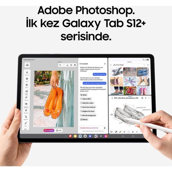 Samsung Galaxy Tab S12+, 12GB RAM, 256GB Depolama Alanı, 12.6 İnç, 120Hz Ekran, WiFi6E,S Pen Dahil