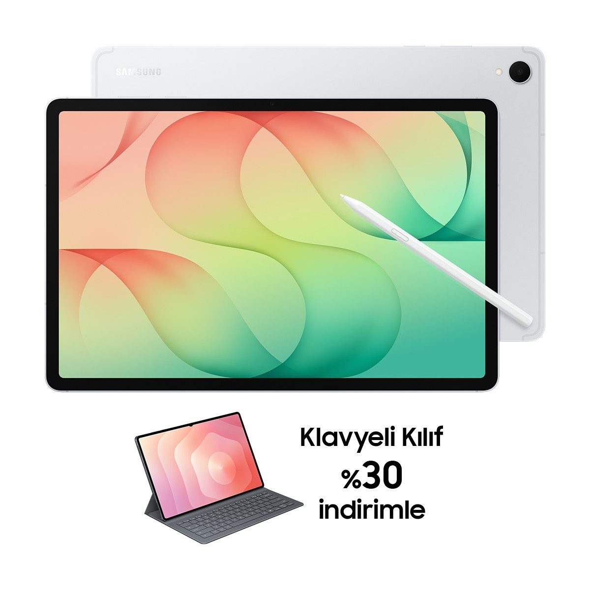 Samsung Galaxy Tab S12+, 12GB RAM, 256GB Depolama Alanı, 12.6 İnç, 120Hz Ekran, WiFi6E,S Pen Dahil Gri