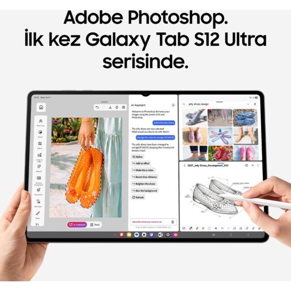 Samsung Galaxy Tab S12 Ultra, 12GB RAM, 256GB Depolama Alanı, 14.6 İnç, 120Hz Ekran, WiFi7, S Pen Dahil
