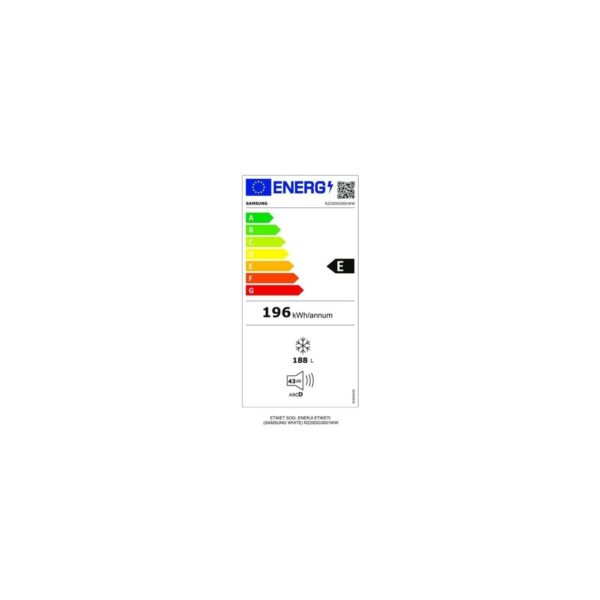Samsung RZ20DG3001WWTR 160 lt Tek Kapılı Derin Dondurucu E Enerji Sınıfı Çekmeceli Tasarım