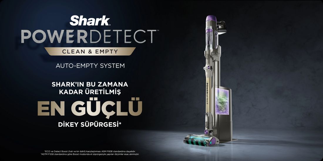 Shark Powerdetect Clean&empty Pet Başlıklı Şarjlı Dikey Süpürge