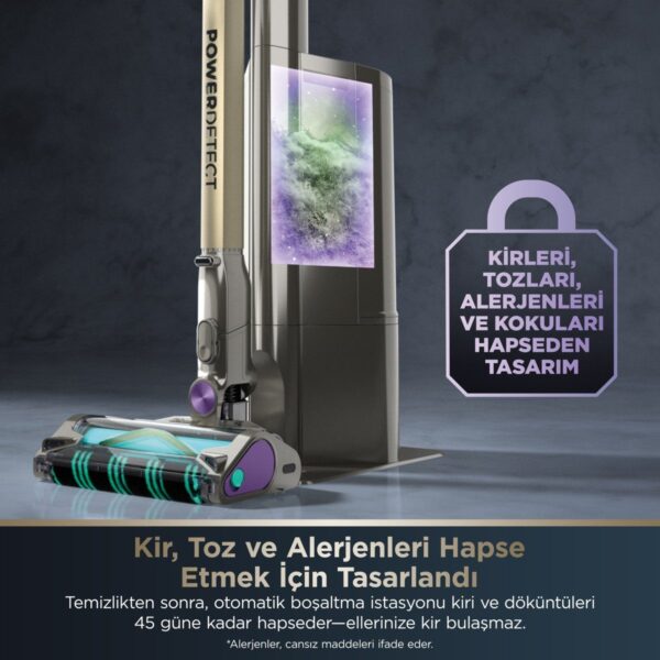 Shark Powerdetect Clean&empty Pet Başlıklı Şarjlı Dikey Süpürge