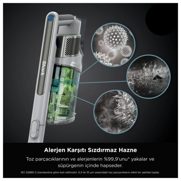 Shark Powerpro Turbo Başlıklı Şarjlı Dikey Süpürge