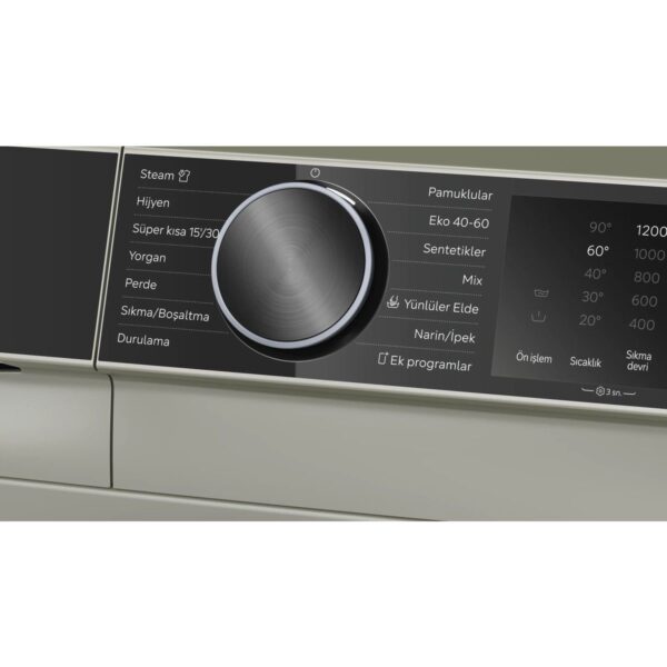 Siemens WG52K2ZSTR IQ500 10 kg Maks. 1200 Dev./dak., Gümüş Çamaşır Makinesi