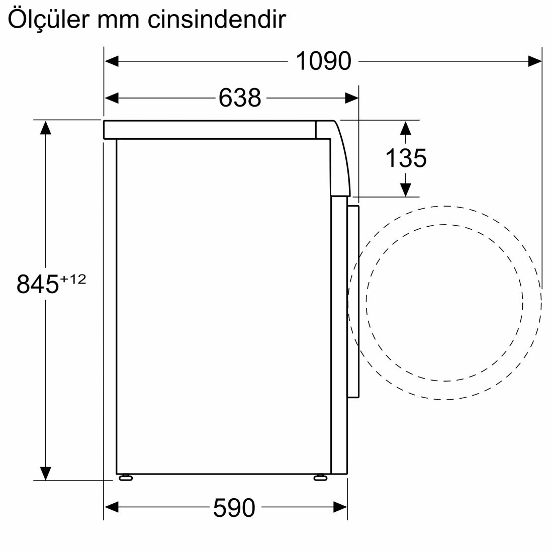 Siemens WG54B2A1TR iQ700 Çamaşır Makinesi 10 kg maks. 1400 dev./dak.