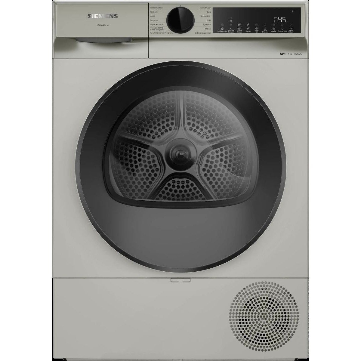 Siemens WQ42J20XTR iQ500 Isı Pompalı Kurutma Makinesi 9 kg Gümüş HBCV0000D2KCOB