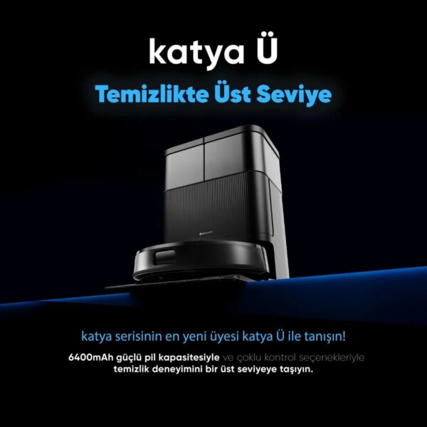 Şımart katya Ü Akıllı Robot Süpürge 15000PA Otomatik Mop Yıkama ve Kurutma