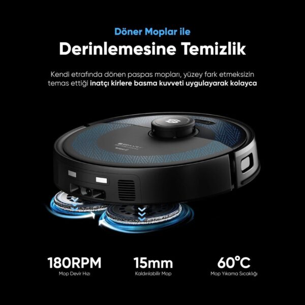Şımart katya Ü Akıllı Robot Süpürge 15000PA Otomatik Mop Yıkama ve Kurutma