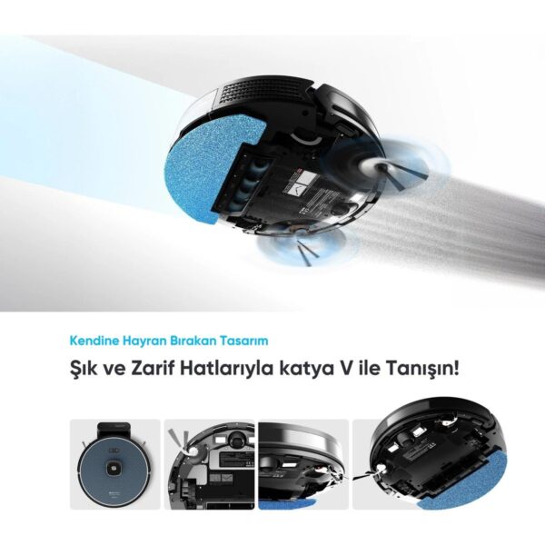 Şımart katya V Akıllı Robot Süpürge 15000PA Güçlü Emiş Gücü 6400MAH Yüksek Batarya