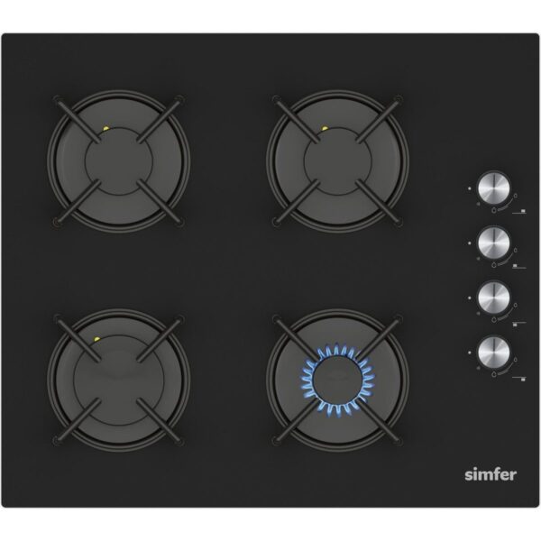 Simfer Ankastre Set Siyah Cam Ocaklı Dijital Power Turbo Fanlı 2’li Set (Fırın + Ocak)