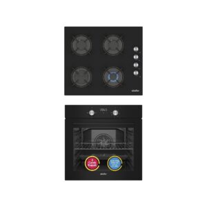 Simfer Ankastre Set Siyah Cam Ocaklı Dijital Power Turbo Fanlı 2'li Set (Fırın + Ocak) HBCV0000BJ9XFJ