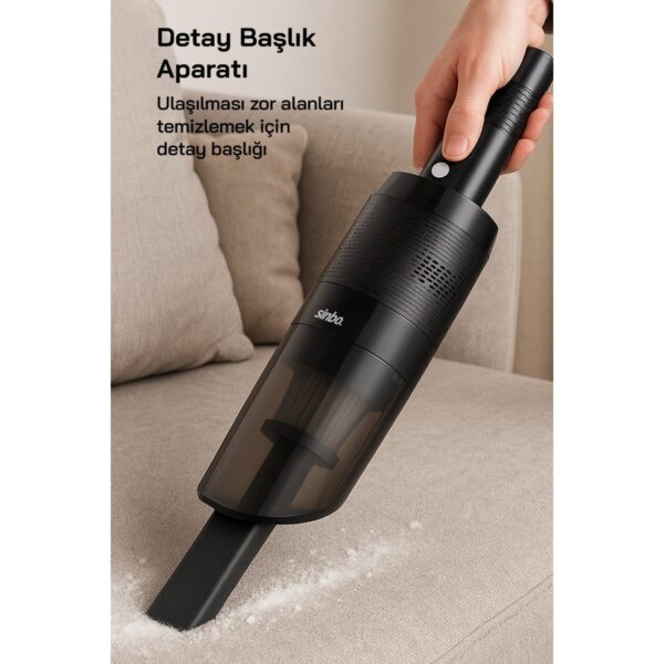 Sinbo SVC-8631 Şarjlı El Süpürgesi – 220 W Güç Değeri ile Siyah Kompakt Tasarım