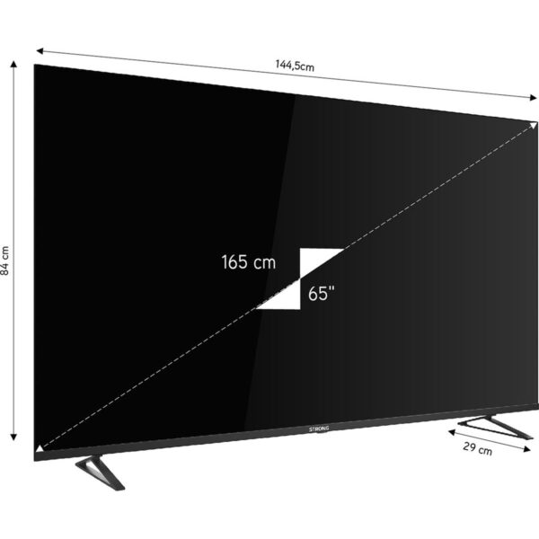 Strong 65″ 165 Ekran 4K Ultra HD QLED Smart TV Dahili Uydu Alıcılı Google TV MT65EG8000QF