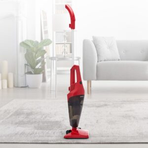 Sunny Rossa Mini Pratik Dikey Süpürge - Ergonomik Tasarım ve Tüm Yüzeyler İçin Üçgen Süpürme Aparatı ile 0.75 Lt Toz Haznesi HBV000003U0SR