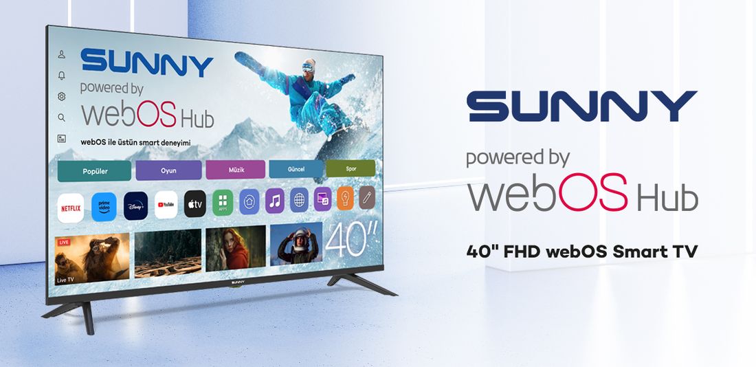 Sunny SN40LEDM-W02S 40'' 101 Ekran Uydu Alıcılı Full HD webOS LED TV