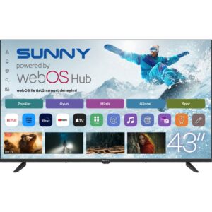Sunny SN43FPRL-W02M 43" 109 Ekran Uydu Alıcılı Full HD webOS Smart LED TV HBCV0000AUXC0P