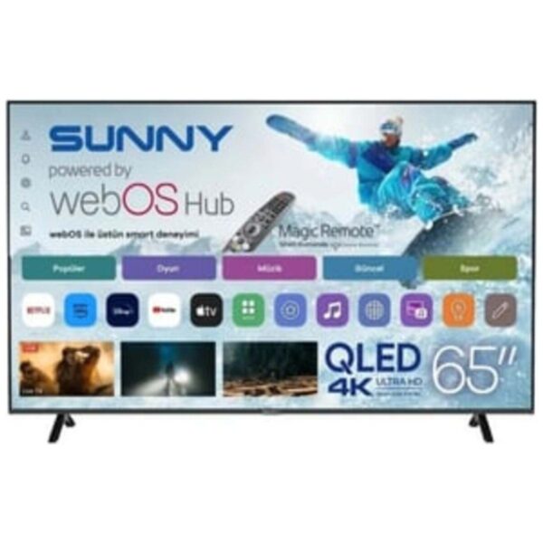 Sunny SN65QUMLN-W02M 65″ 165 Ekran Uydu Alıcılı 4K Ultra HD webOS Smart LED TV