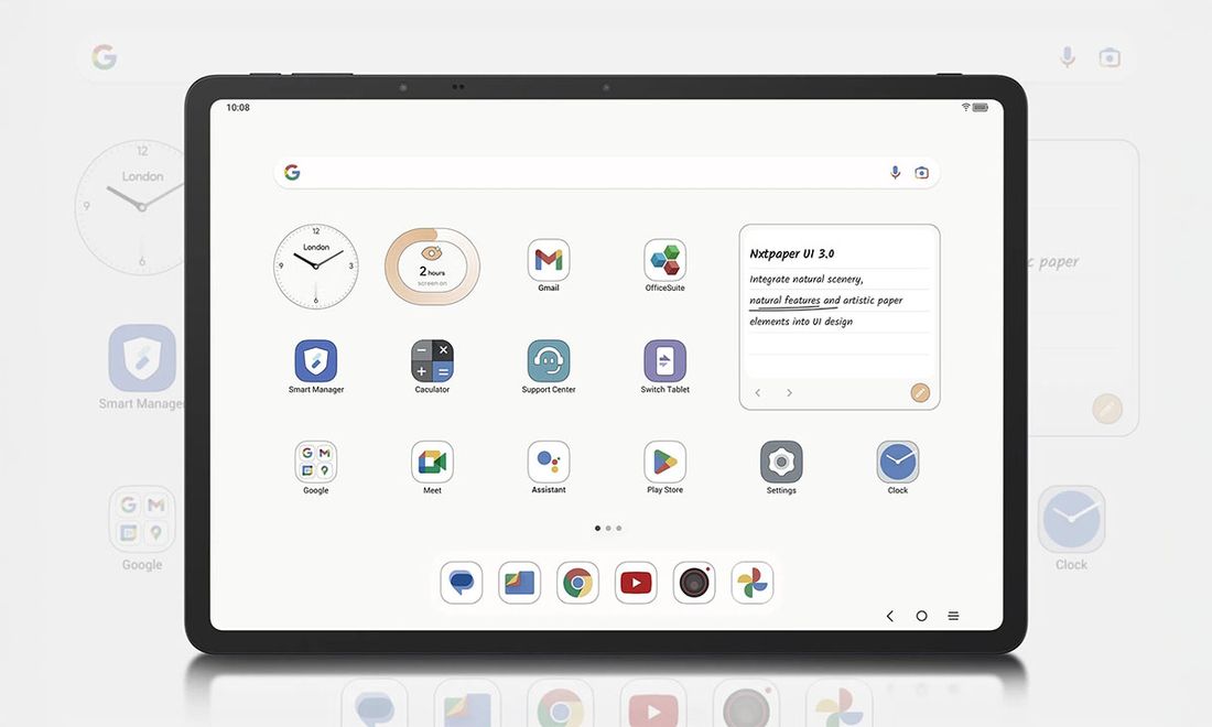 TCL NXTPAPER 14 inç 60Hz 2.4K Tablet 8GB Ram 256GB Hafıza Android 14 Gri Renkli Ekran