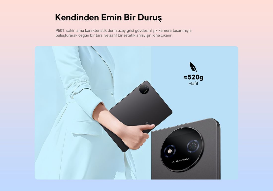 Teclast P50T 4/128 GB 11" Gri Klavye+Kılıf+Kalem