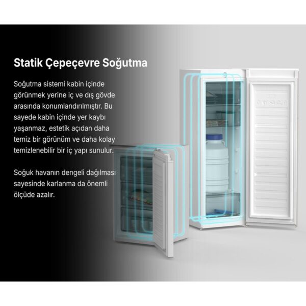 Tecna Tde 6210 6 Çekmeceli 210 Lt Derin Dondurucu – 7 Yıl Motor Garantili
