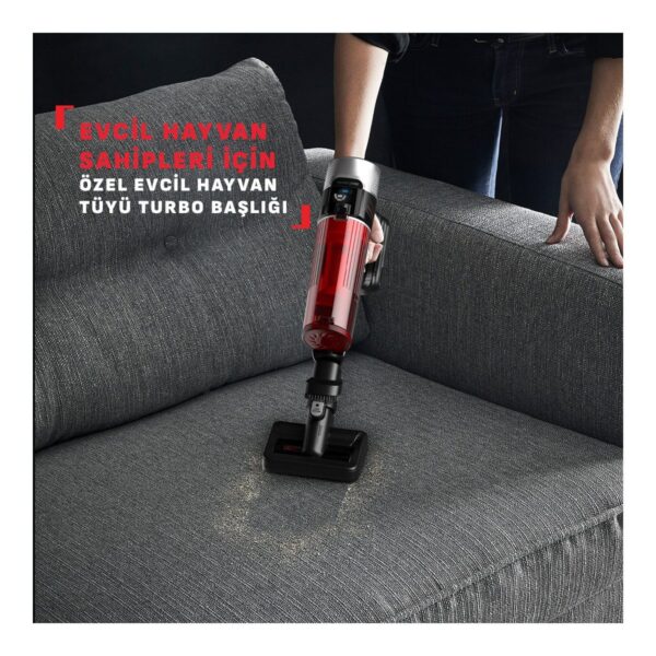Tefal TY2098WO X-Force Flex 9.60 Kırmızı Dikey Süpürge HEPA Filtreli Kablosuz Kullanım ve Yüksek Kapasite