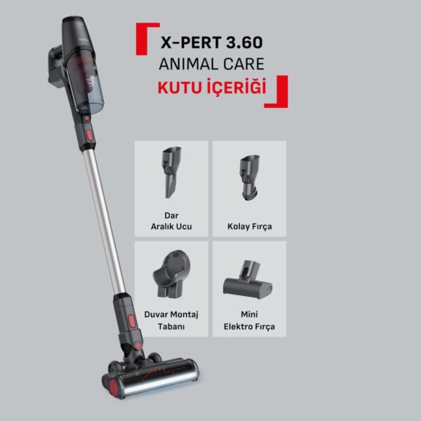 Tefal TY6993TR X-Pert 3.60 Animal Care Kablosuz Şarjlı Dikey Süpürge